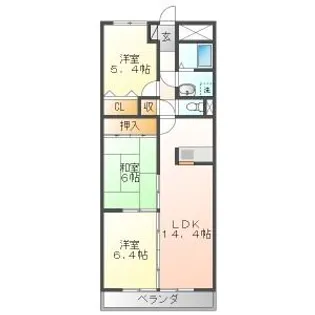 ロイヤルエステートⅢ ★初期費用オーナー負担キャンペーン★【2階】の間取り