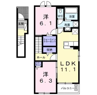 インスラ 佐原 A【2階】の間取り