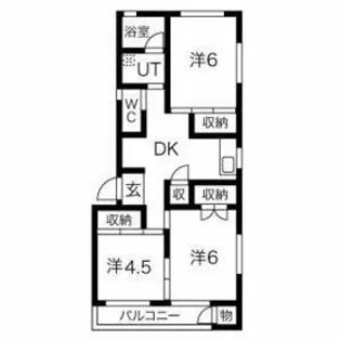 コーポ汐入【1階】の間取り