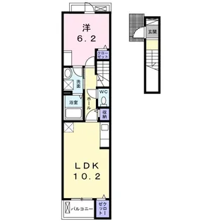 シエール Ⅱ【2階】の間取り