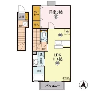 アーバンライフ・コート II【2階】の間取り