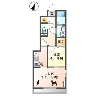 ルージュ【1階】の間取り