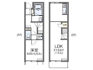 レオネクストひまわり【104号室】の間取り