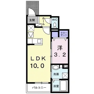ベルフラワー【1階】の間取り