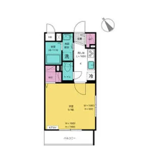 AUGUSTA(オーガスタ)【107号室】の間取り