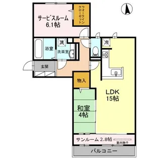 CASA FILANTE VOL.Ⅱ【2階】の間取り