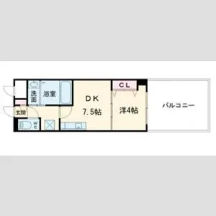 K’sスクエア岸和田北町【304号室】の間取り