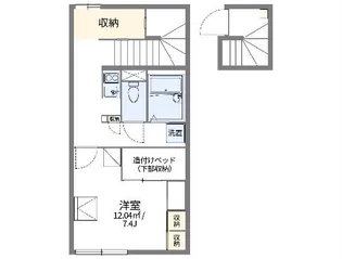 レオパレス高岡レジデンス【212号室】の間取り