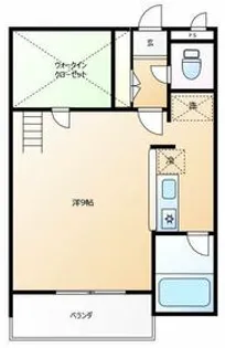 セザンヌ飯村【B-106号室】の間取り