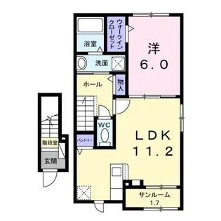 パートリア【2階】の間取り