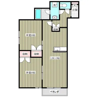 CITYPARK光【6階】の間取り