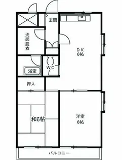 ロードサイドヒルズ【405号室】の間取り