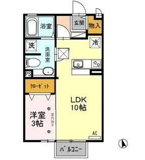 グランソシエ B【1階】の間取り