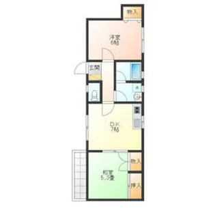 ハイツTAB【2階】の間取り