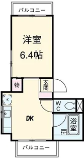 清新三興ハイツ【D-10号室】の間取り