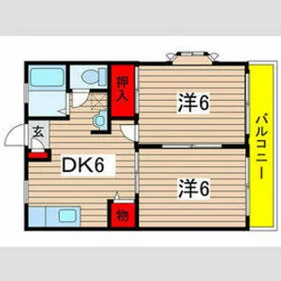 エヴァーグリーン【2階】の間取り