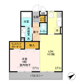 ハイグレードみずほ野【3階】の間取り