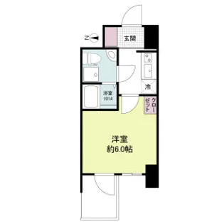 セレニテフラン新大阪【0407号室】の間取り