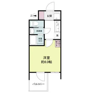 セレニテフラン新大阪【4階】の間取り