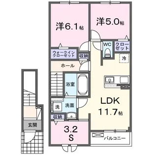 N−1 C【2階】の間取り