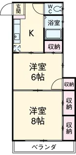 コスモス【201号室】の間取り