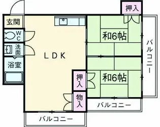 木下マンション【301号室】の間取り