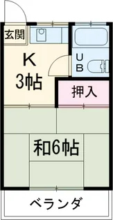 第一落合荘【2階】の間取り