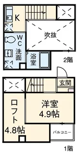 サンエイブリッジ Ⅱ【1階】の間取り