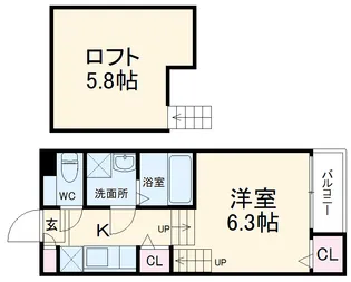 トレノハウス【1階】の間取り