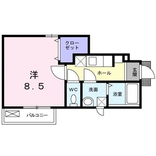クリーク 日野本町【102号室】の間取り