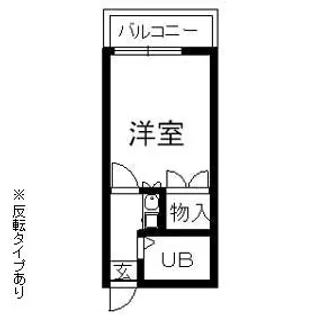 ゼフィランサス衣笠【111号室】の間取り
