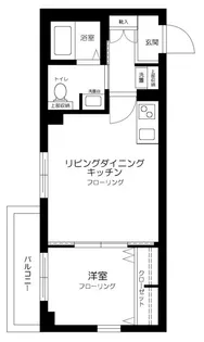 ウェルスクエア蒲田EAST【2階】の間取り