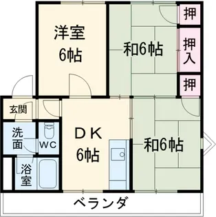 コーポ倉知【2階】の間取り