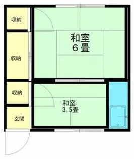水月荘【2階】の間取り