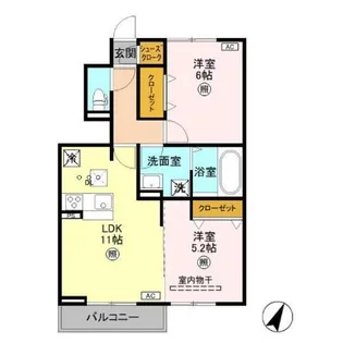 グラネージュ【1階】の間取り