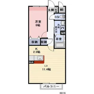 ルーチェshiba【1階】の間取り