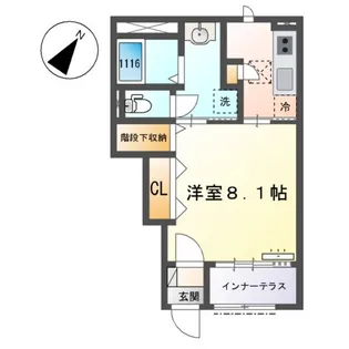 ストーンハイツ【1階】の間取り