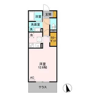カスタリアⅤ【1階】の間取り