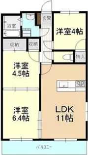 ファミーユみなみ【201号室】の間取り