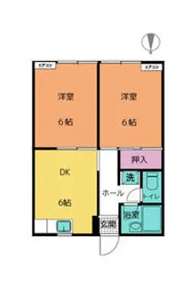 グラン・メゾン【102号室】の間取り