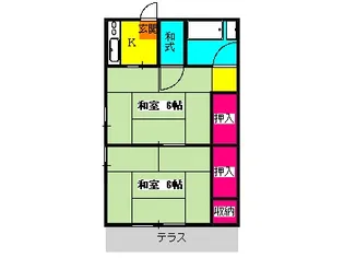 昭和荘【2号室】の間取り