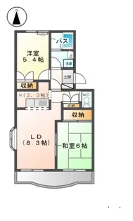ハイウッズ針崎【2階】の間取り