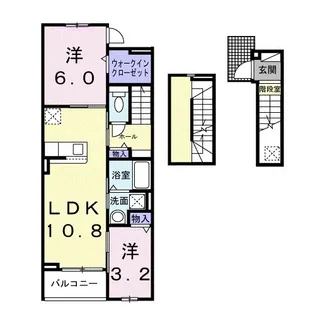ヒカルサ豊橋牟呂水神【3階】の間取り
