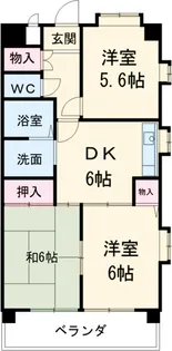第2メゾン和幸【400号室】の間取り