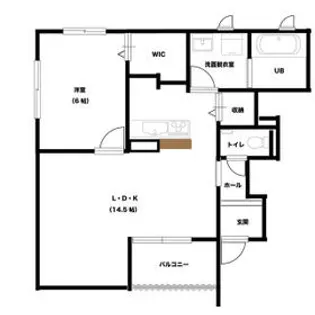 菜の花レジデンス【103号室】の間取り