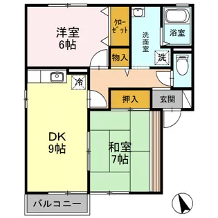 グレイスコーポ A【2階】の間取り