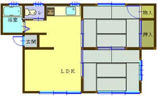 大成コーポ【102号室】の間取り