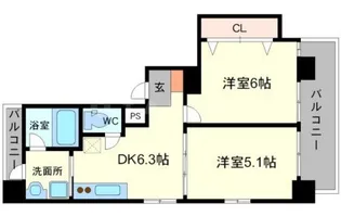 新和ルミエール【7階】の間取り