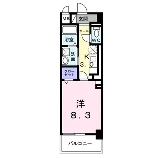 グランフェリス【3階】の間取り