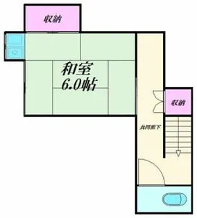 高橋荘【202号室】の間取り